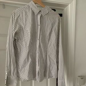White House black market pinstripe button up
